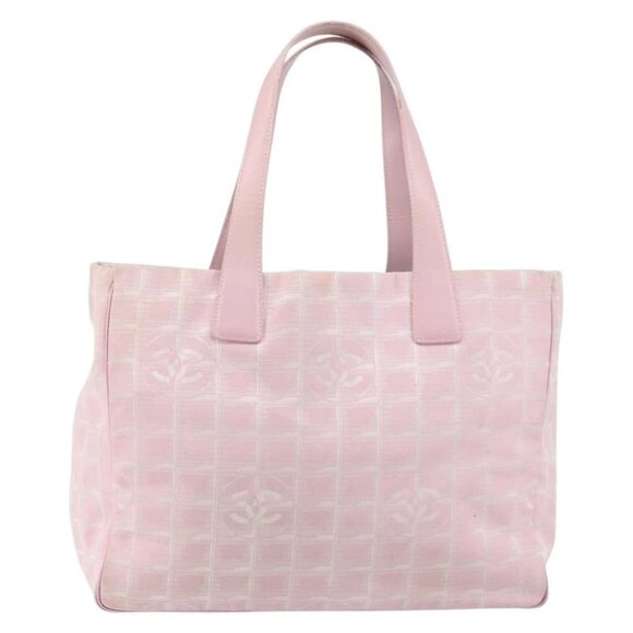 CHANEL New travel line Tote Bag Nylon Pink CC - Picture 2 of 16